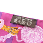 Hermes Scarf Twilly Brides de Gala Silk Purple Multi-color — view 5