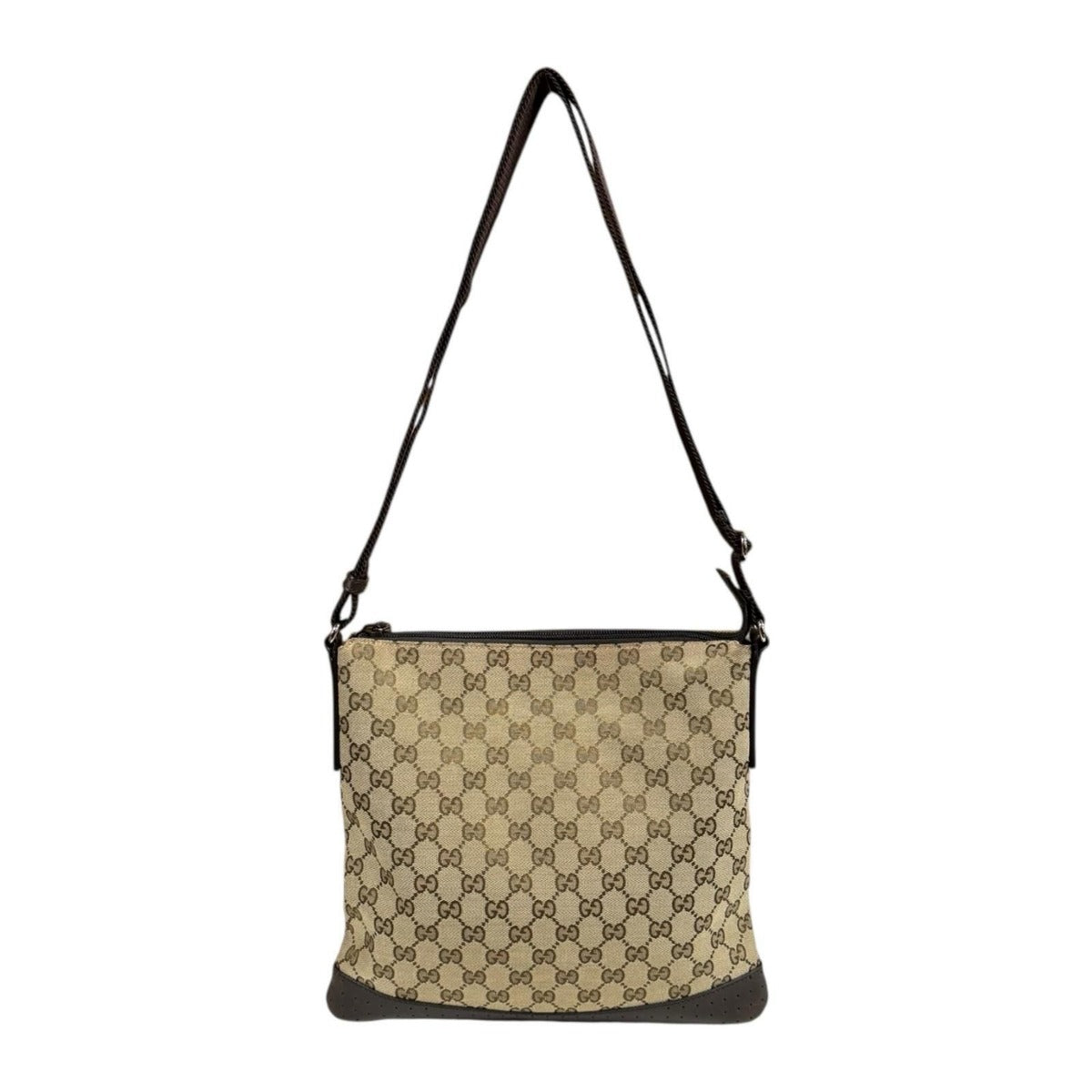 Gucci GG Canvas Shoulder Bag Brown — view 3