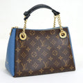 Louis Vuitton Calf Nnu BB Shoulder Bag Monogram Brown Blue