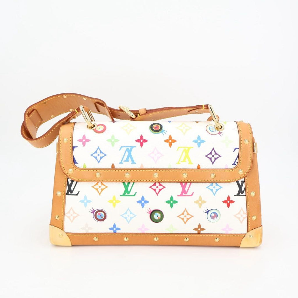 Louis Vuitton Sac Lava Blanc Multicolor Monogram Shoulder Bag — view 7