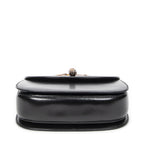 Gucci Small Bamboo Top Handle Flap Black Slim Skirt Fusskin Leather — view 6