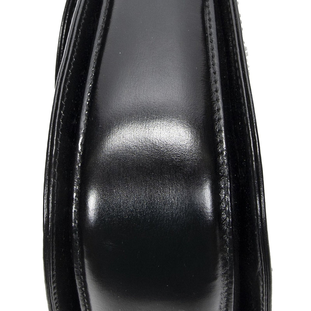Gucci Small Bamboo Top Handle Flap Black Slim Skirt Fusskin Leather — view 8