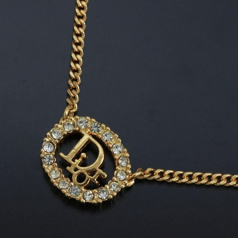 Christian Dior Necklace Zirconia GP D9504 — view 2