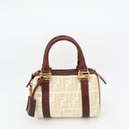 Fendi Zucchino Handbag Brown Canvas Mini — view 2