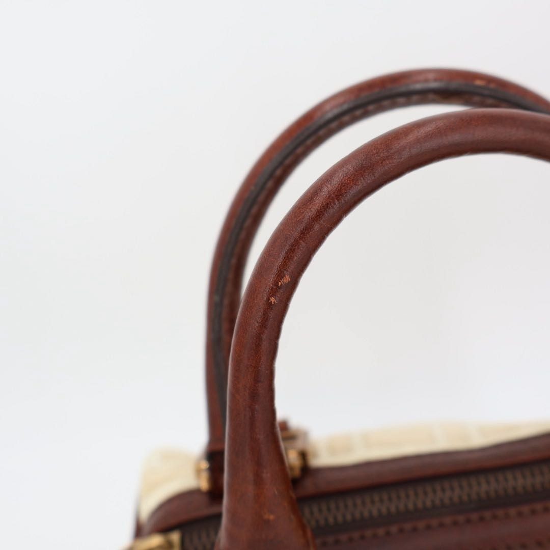 Fendi Zucchino Handbag Brown Canvas Mini — view 3