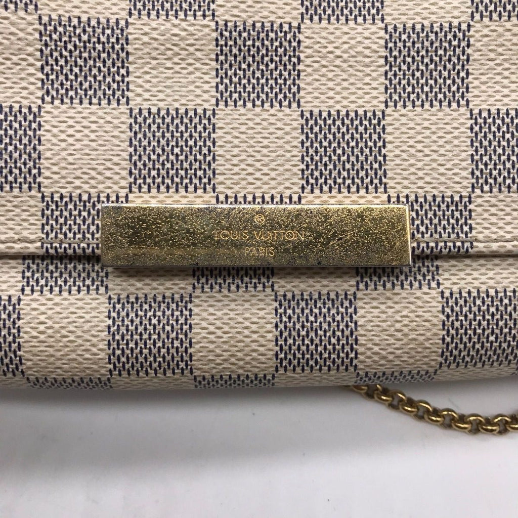 Louis Vuitton Damier Azur Favorite MM Shoulder Bag — view 8