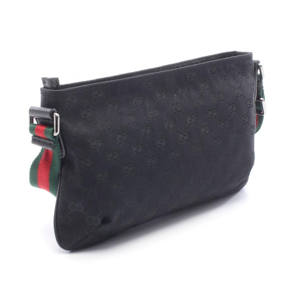 Gucci Shoulder Bag Sherry Line GG Canvas Black — view 2