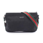Gucci Shoulder Bag Sherry Line GG Canvas Black
