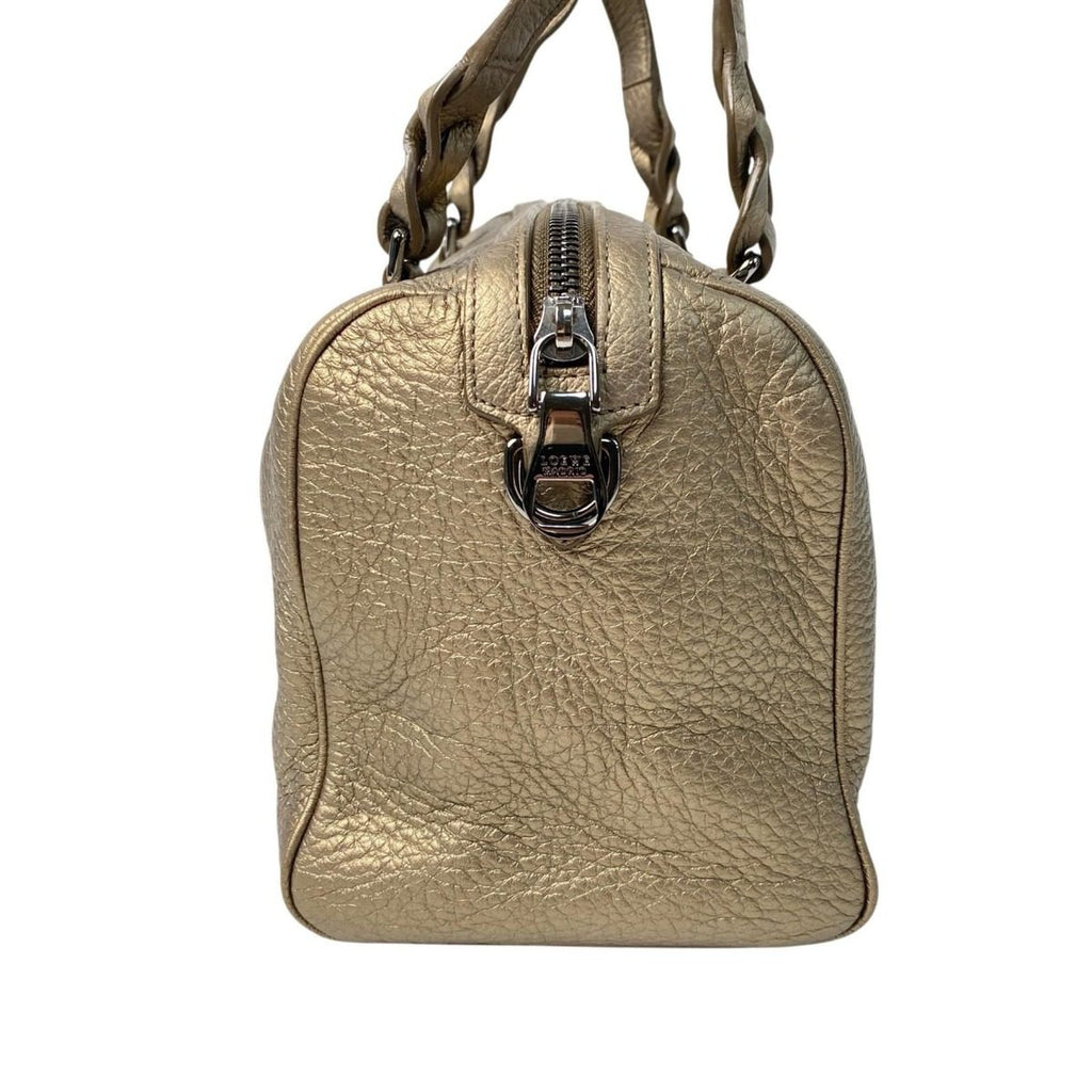 Loewe Justa Boston Bag Anagram Gold — view 3
