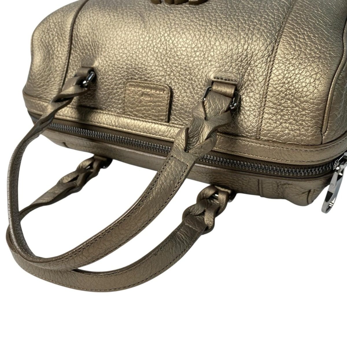 Loewe Justa Boston Bag Anagram Gold — view 6
