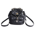 Chanel Quilted Backpack Black