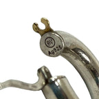 Bottega Veneta Hoop Earrings Silver — view 3