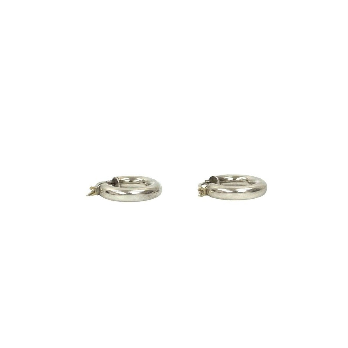 Bottega Veneta Hoop Earrings Silver — view 4
