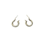 Bottega Veneta Hoop Earrings Silver — view 7