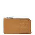 Loewe Anagram Coin Case Card Camel Beige Leather