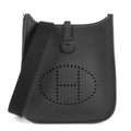 Hermes Evelyne TPM Amazon Black Silver Taurillon Long Shoulder Bag