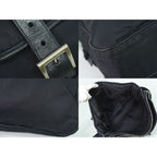 Prada Nylon Shoulder Bag Pochette Black — view 8
