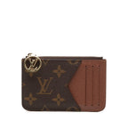 Louis Vuitton Card Case Holder Romy Coin Fragment Brown