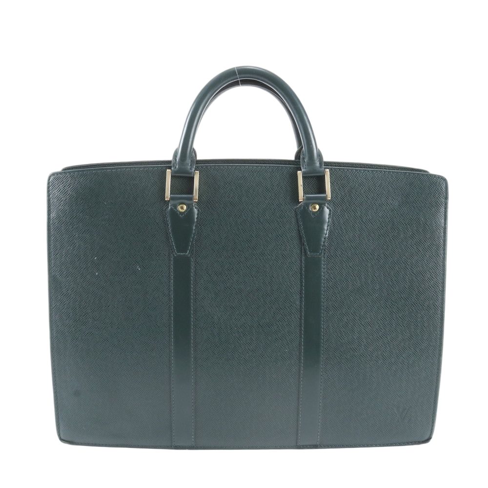 Louis Vuitton Taiga Porte Document Man Rosemary Leather Business Tote