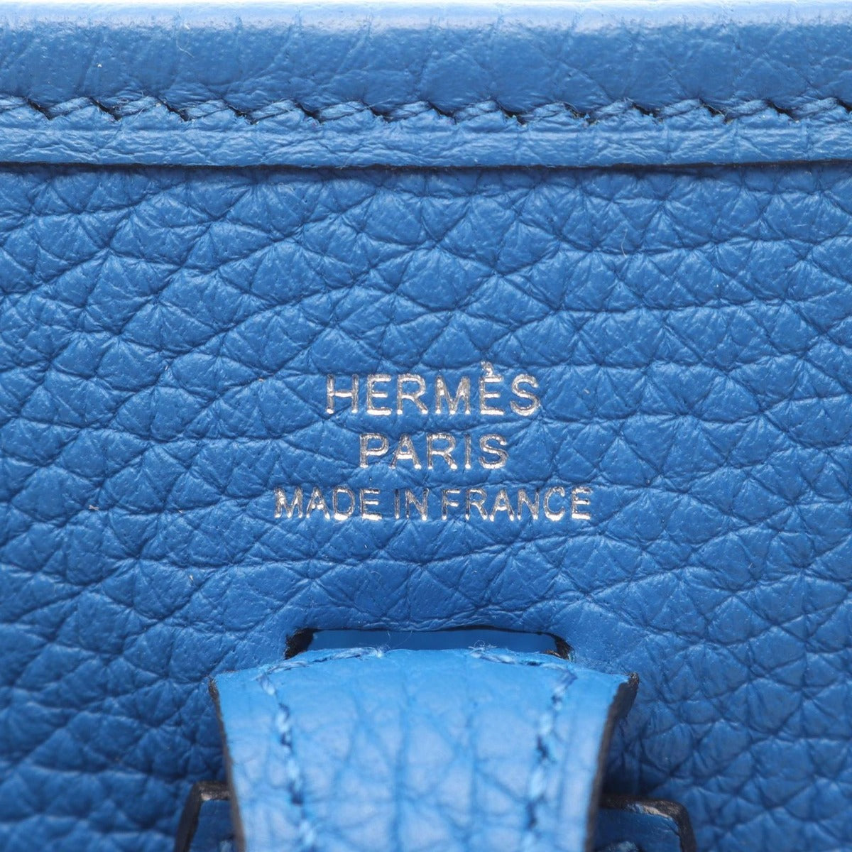 Hermes Shoulder Bag Evelyne Amazon TPM Blue France Leather — view 4