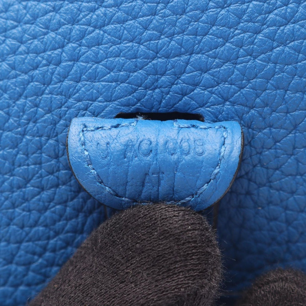Hermes Shoulder Bag Evelyne Amazon TPM Blue France Leather — view 5