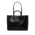 Gucci GG Marmont Double Tote Shoulder Bag Black Leather