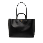 Gucci GG Marmont Double Tote Shoulder Bag Black Leather