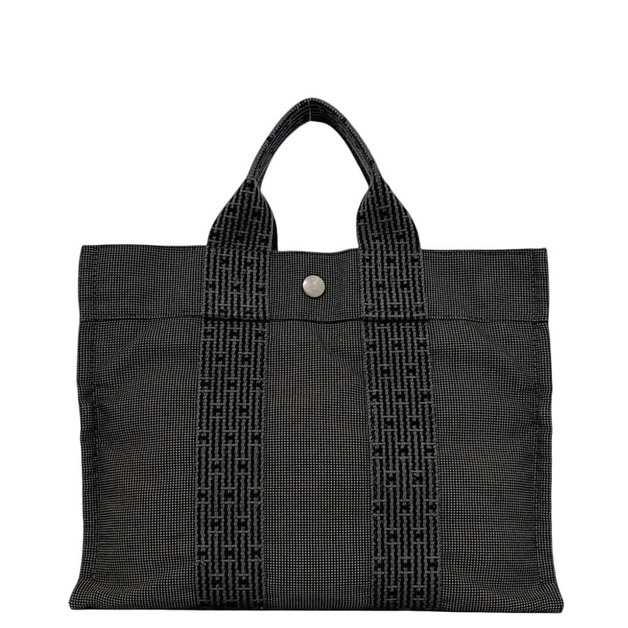 Hermes Tote Her PM Gray Her Line Handbag Canvas