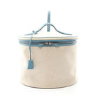 Hermes Handbag Intercity Ecru Blue Jean Other Vanity Bag