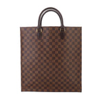 Louis Vuitton Damier Sac Plat Tote Ebene Brown