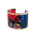 Christian Dior D-jungle Pop Skeleton Butterfly Bangle Plastic Red Bracelet 0486