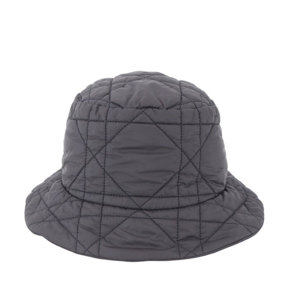 Dior Teddy-d Quilted Nylon Bucket Hat Cannage — view 2