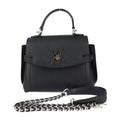 Louis Vuitton Lock Me Ever Mini Handbag Grain Calfleather Black Silverhar