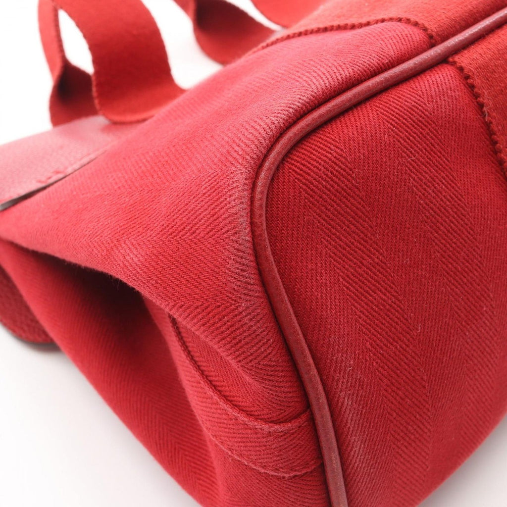 Hermes Handbag Valparaiso PM Canvas Leather — view 9