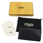 Fendi Leather Micro Zucca Wallet Bifold Black — view 2