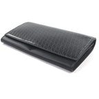 Fendi Leather Micro Zucca Wallet Bifold Black — view 4