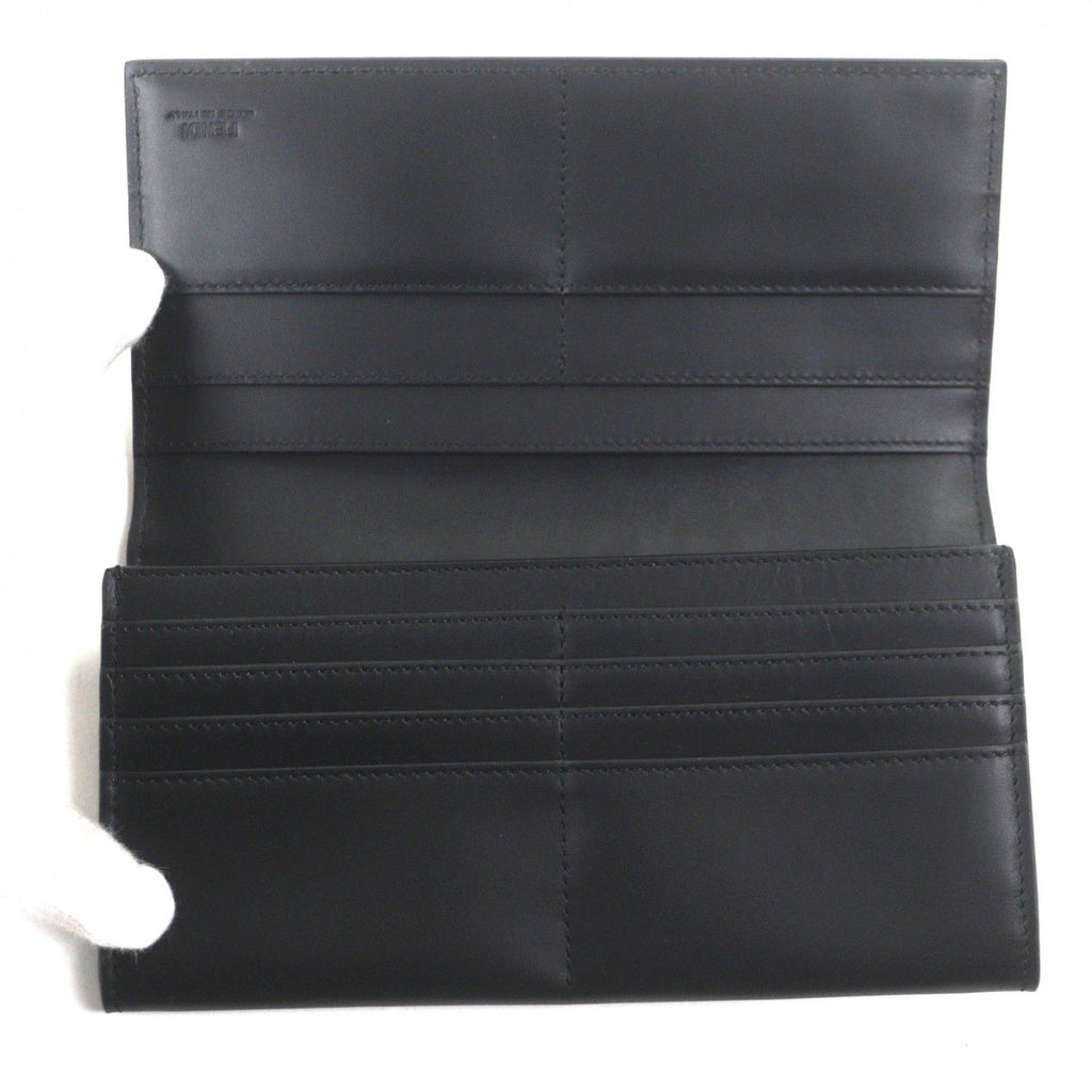 Fendi Leather Micro Zucca Wallet Bifold Black — view 5