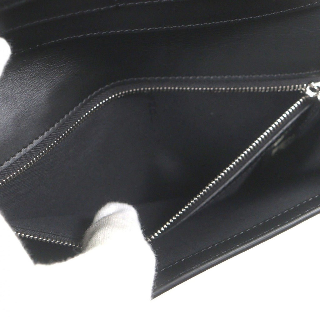 Fendi Leather Micro Zucca Wallet Bifold Black — view 7