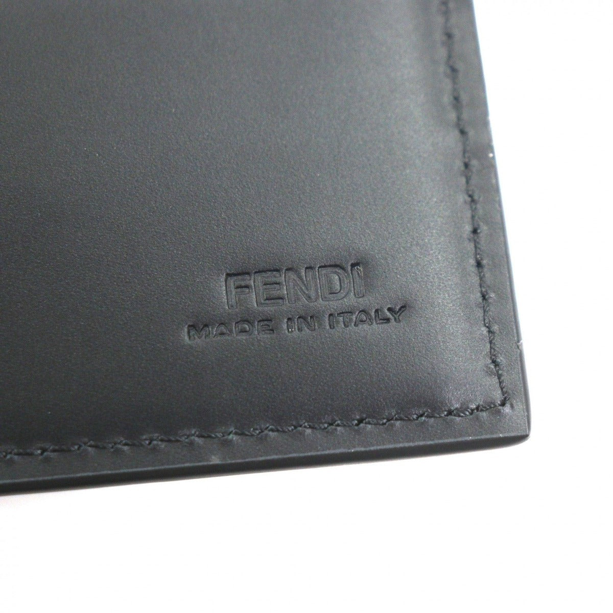 Fendi Leather Micro Zucca Wallet Bifold Black — view 9