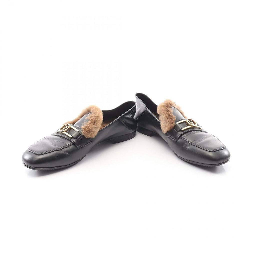 Louis Vuitton Loafers Black Leather B — view 3