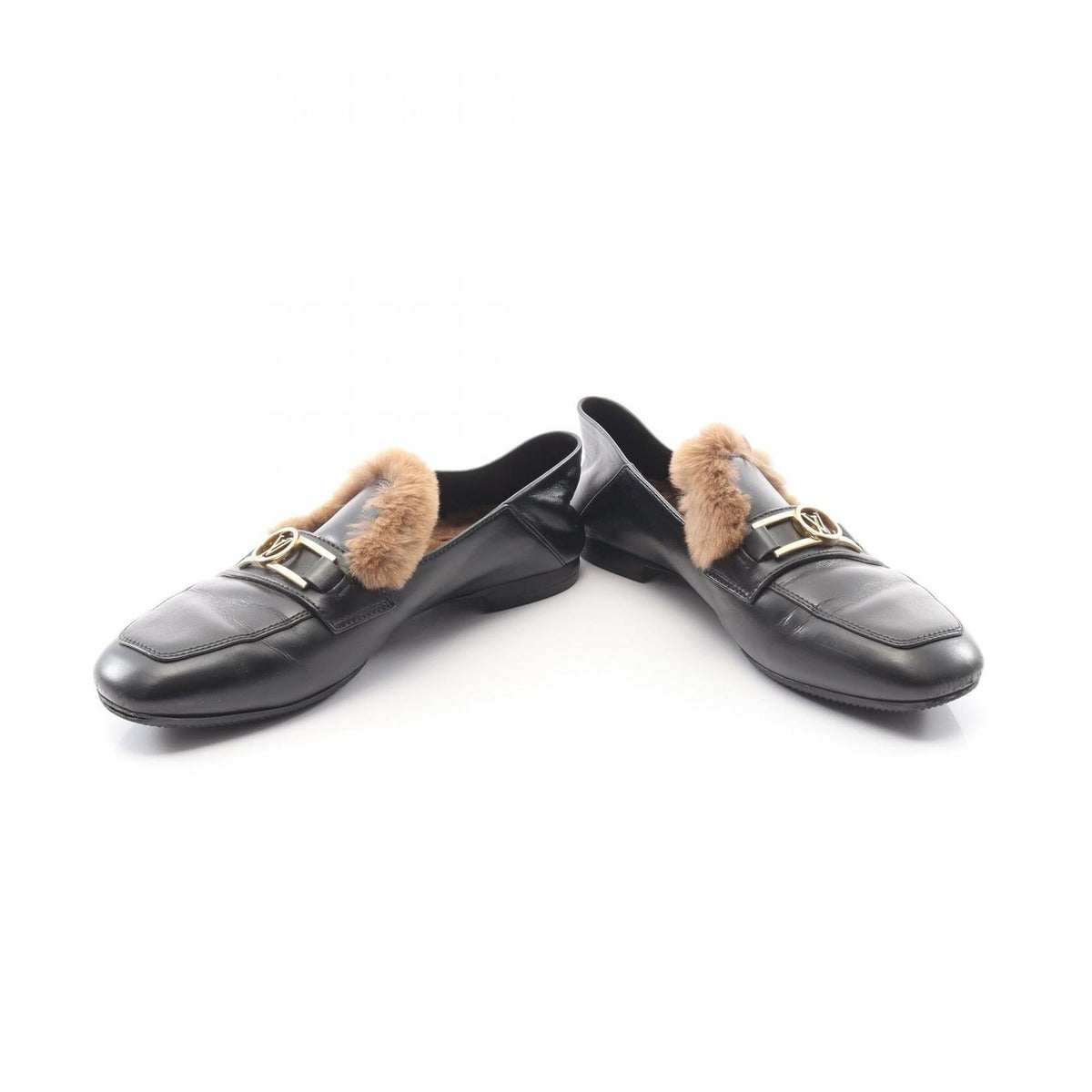 Louis Vuitton Loafers Black Leather B — view 3