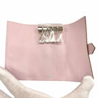 Hermes Bearn Veau Epsom Silver 4 Rows Key Case Mauve Peel Key Holder — view 6