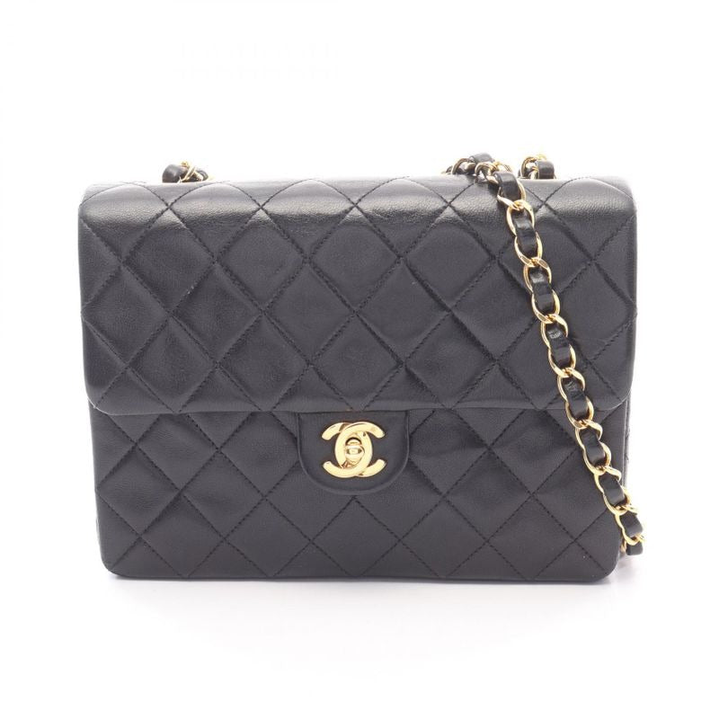 Chanel Shoulder Bag Mini Quilted 20 Black Lambskin — view 2