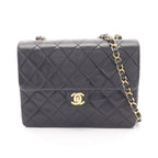 Chanel Shoulder Bag Mini Quilted 20 Black Lambskin