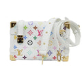 Louis Vuitton Side Trunk MM Takashi Murakami Shoulder Bag White