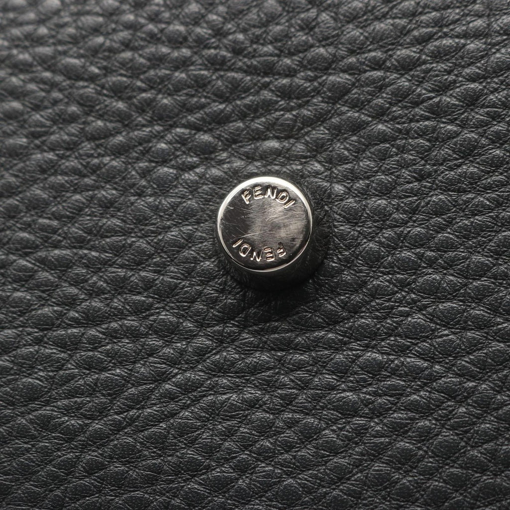 Fendi Handbag Peekaboo Regular Gray Leather Selleria — view 8