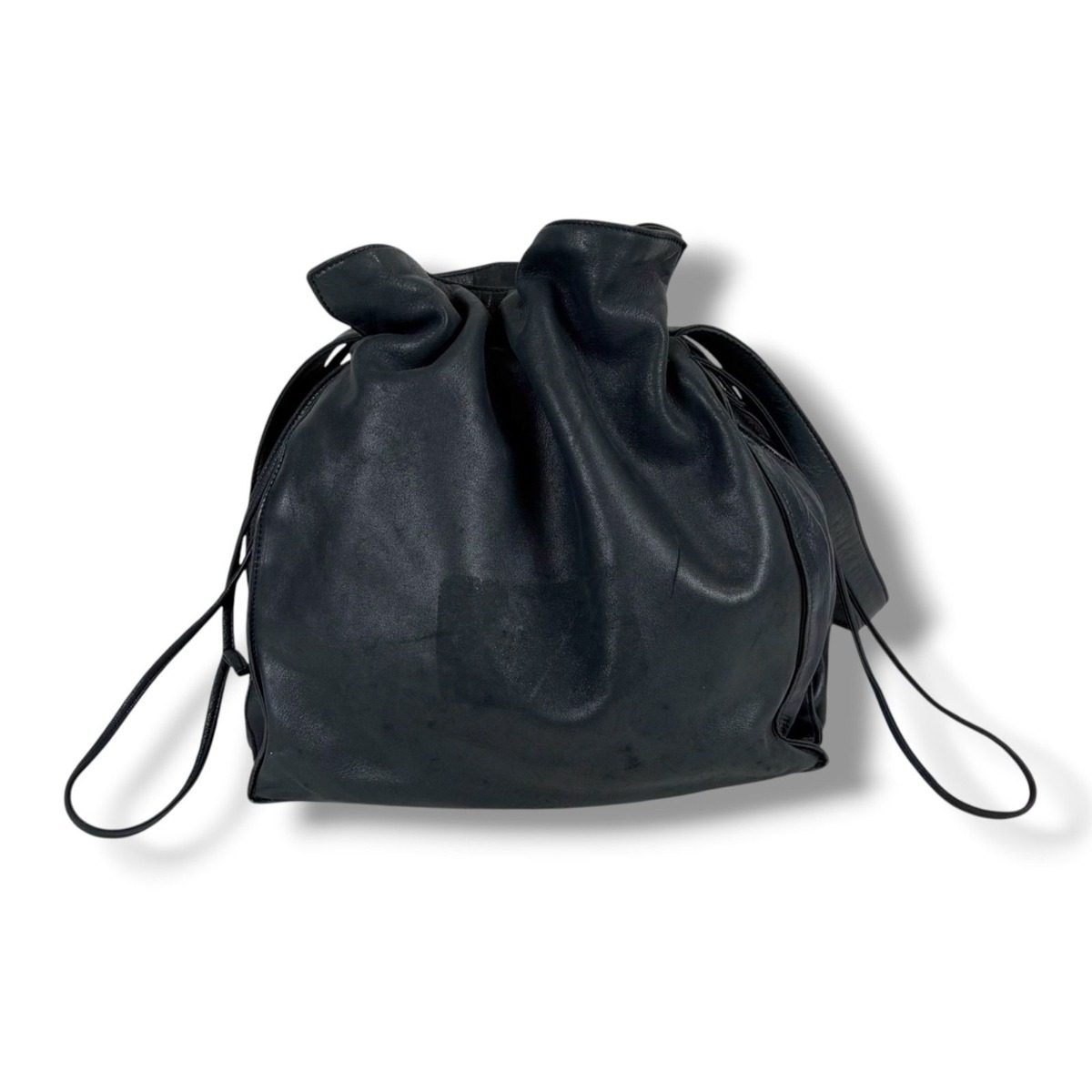 Loewe Drawstring Shoulder Bag Nappa Leather Flamenco Anagram Logo — view 3