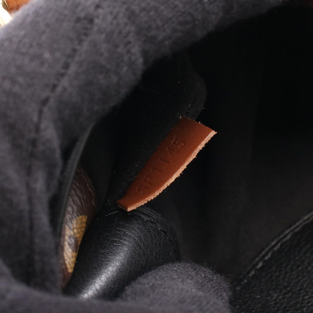 Louis Vuitton Handbag Pallas BB Noir Black Canvas Leather — view 5