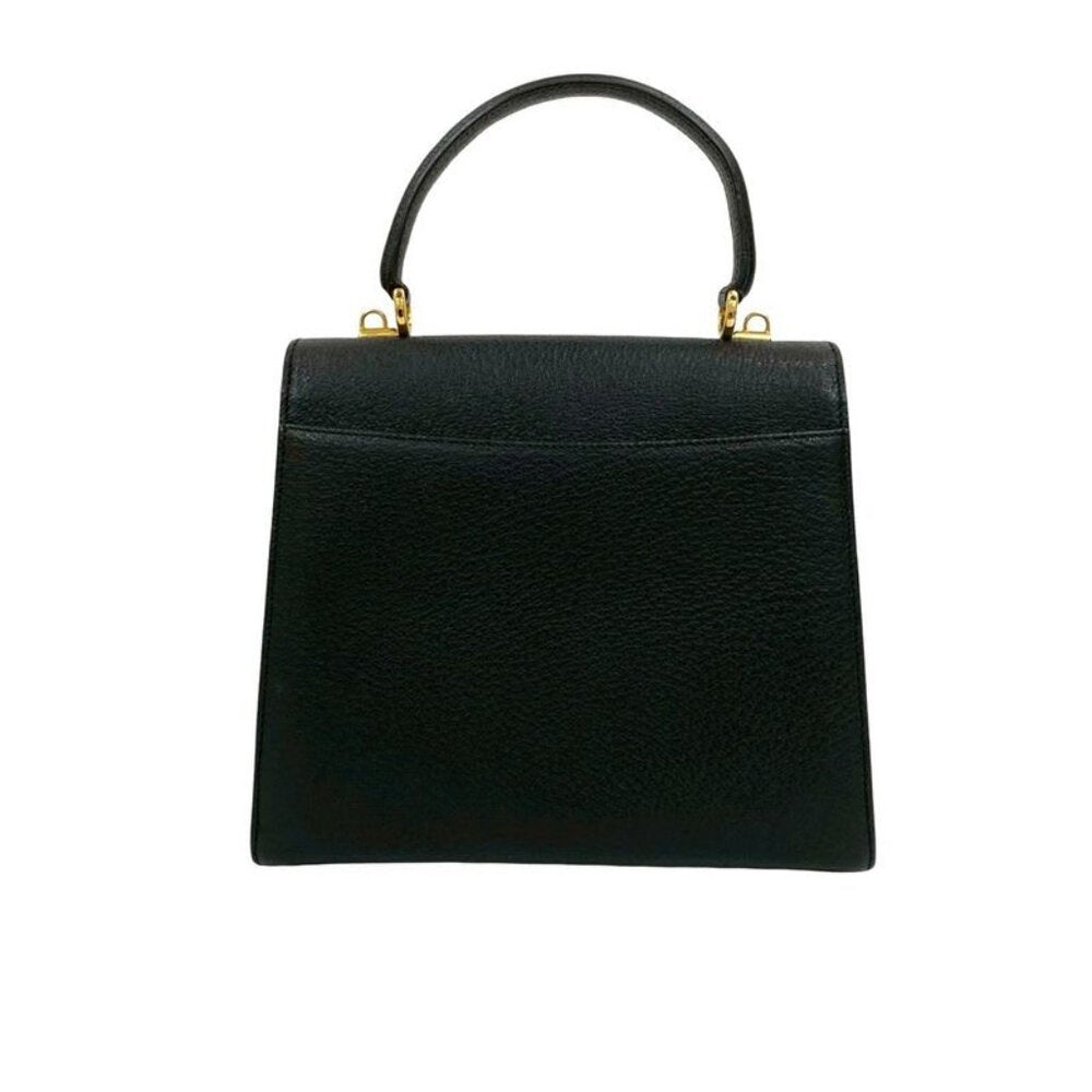 Gucci Vintage Ladylock Leather 2-Way Handbag