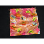 Loewe Paula's Ibiza Canvas Drawstring Multi Pouch Case Pink Orange